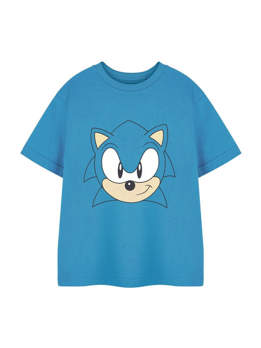 Dsiney Kidz - Vanilla Underground Blue Dark Boys Sonic The Hedgehog Licensed 100% Cotton T-Shirt image 1