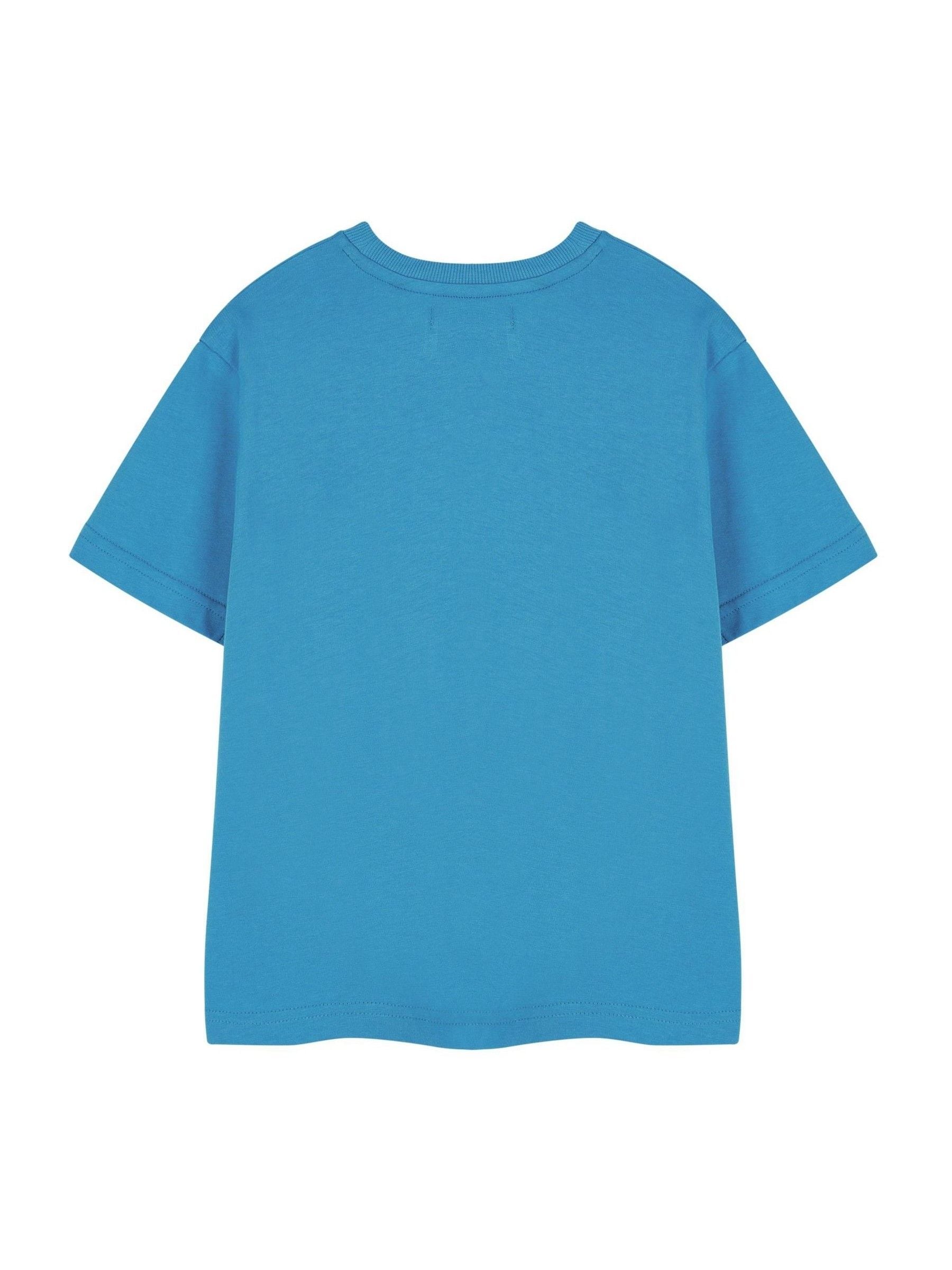 Dsiney Kidz - Vanilla Underground Blue Dark Boys Sonic The Hedgehog Licensed 100% Cotton T-Shirt image 2