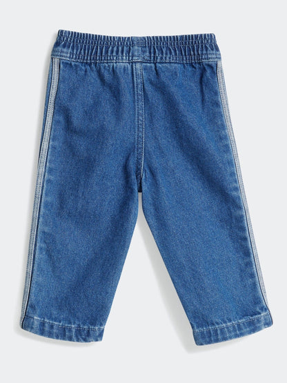 adidas originals Blue Sweatshirt and Denim Legging Set Infant Kids image 4