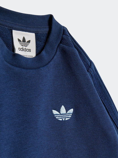 adidas originals Blue Sweatshirt and Denim Legging Set Infant Kids image 5
