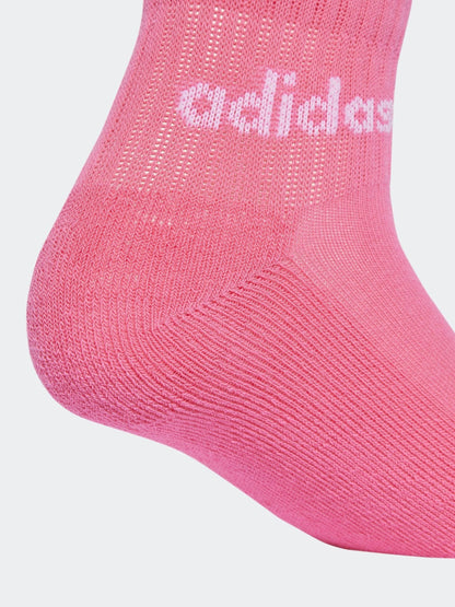 adidas Pink/Lilac Linear Ankle 5 Packs Socks image 4
