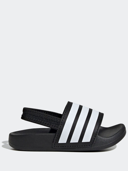 adidas Black Adilette Estrap Infant Sliders image 2