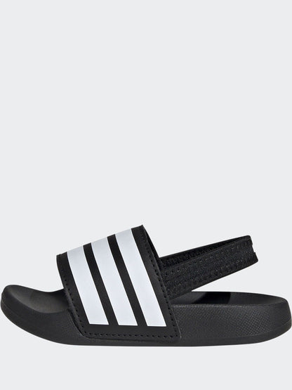 adidas Black Adilette Estrap Infant Slides image 3