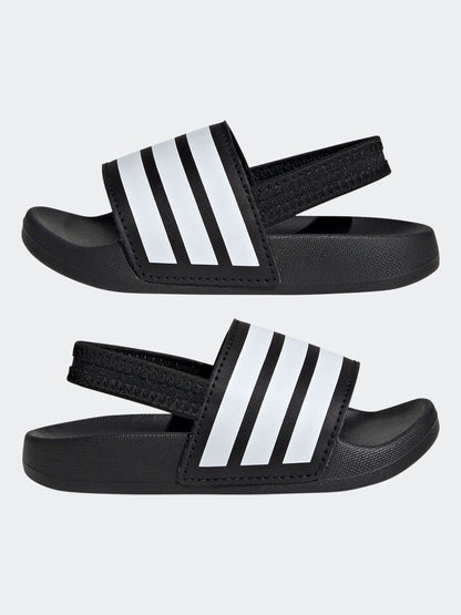 adidas Black Adilette Estrap Infant Slides image 5