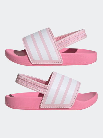 adidas Pink Adilette Estrap Infant Sliders image 6
