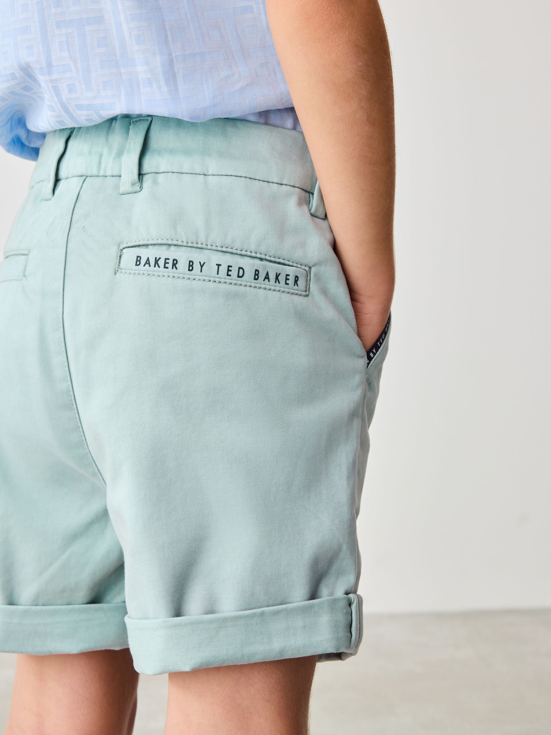 Baker by Ted Baker Green Chino Shorts image 5