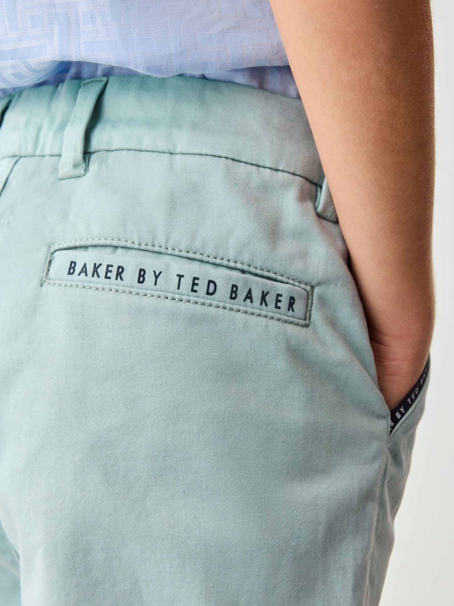 Baker by Ted Baker Green Chino Shorts image 6