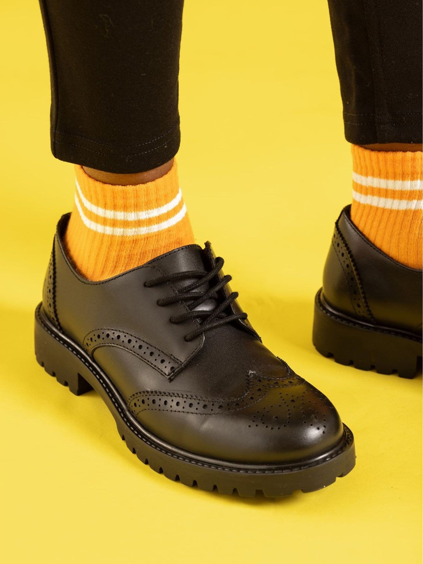 Hush Puppies Black Athena Senior School Shoes image 1