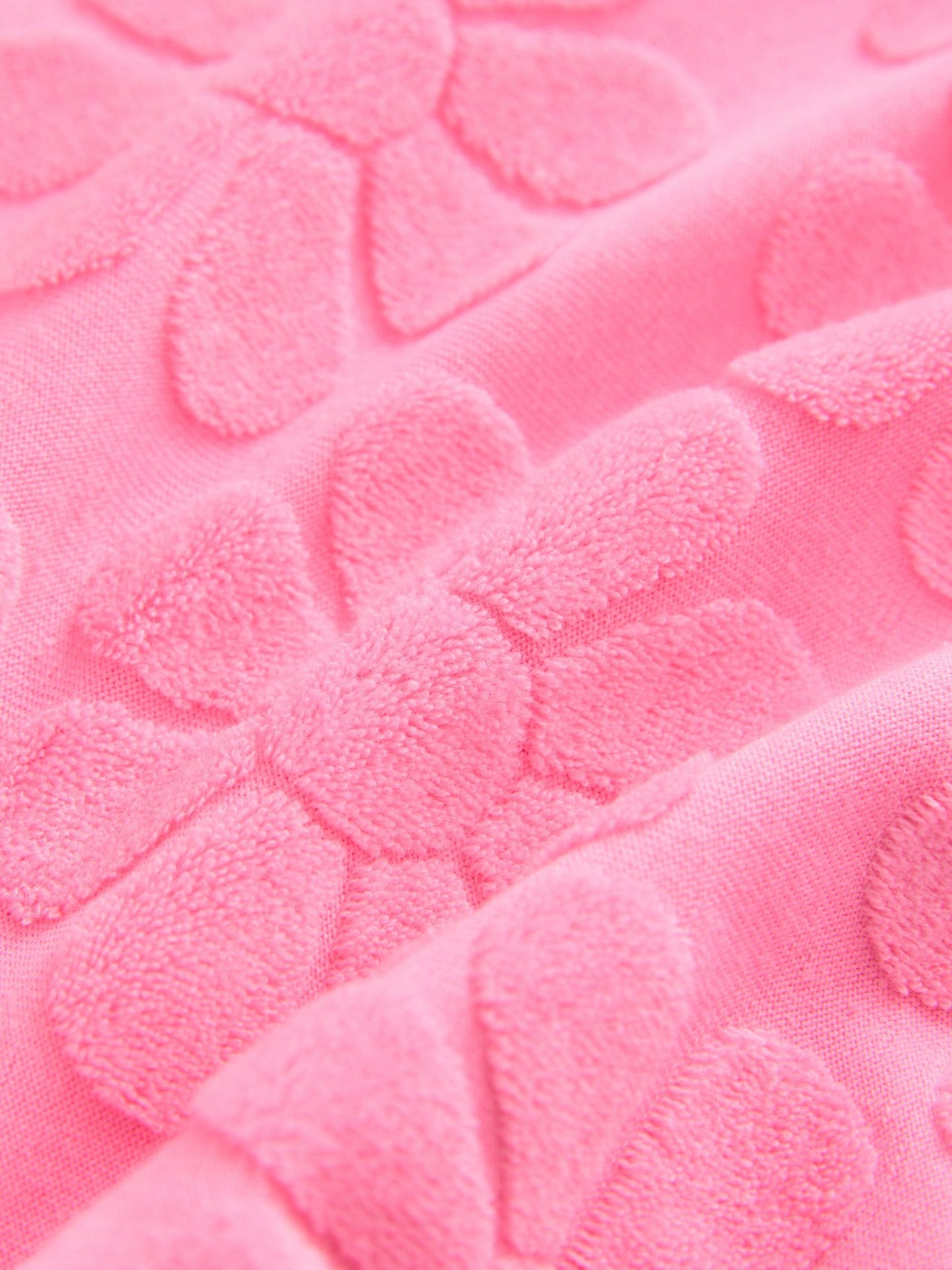 Pink Flower Towelling Beach Co-Ord Hoodie And Shorts Set (3-16yrs)