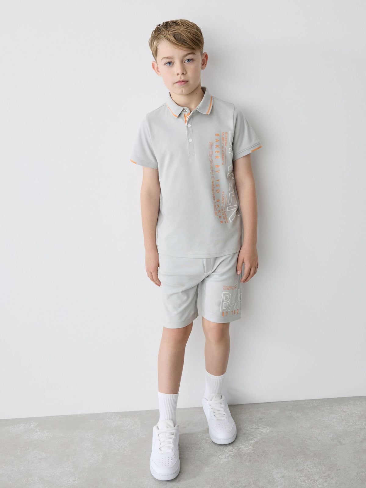 Dsiney Kidz - Baker by Ted Baker 100% Cotton Polo Shirt and Shorts Set image 1