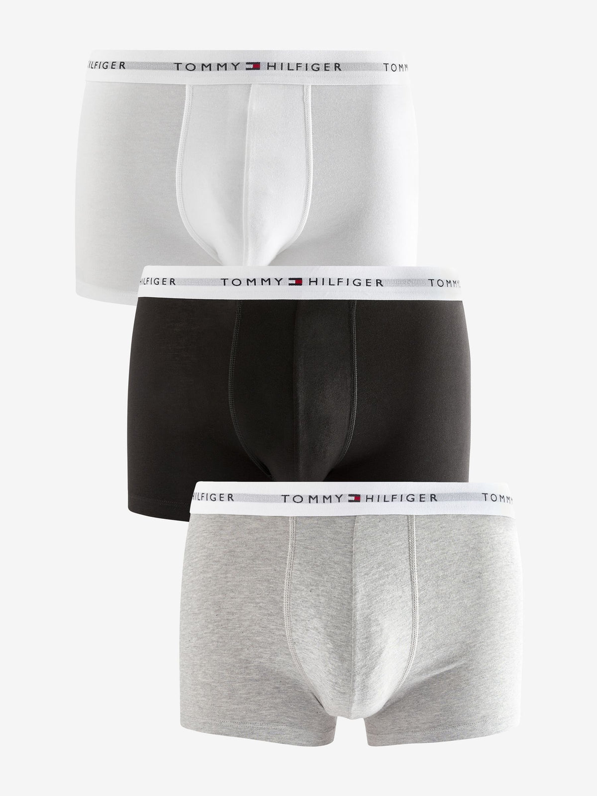 Dsiney Kidz - Tommy Hilfiger Grey Signature Essential Boxer Trunks 3 Pack image 1