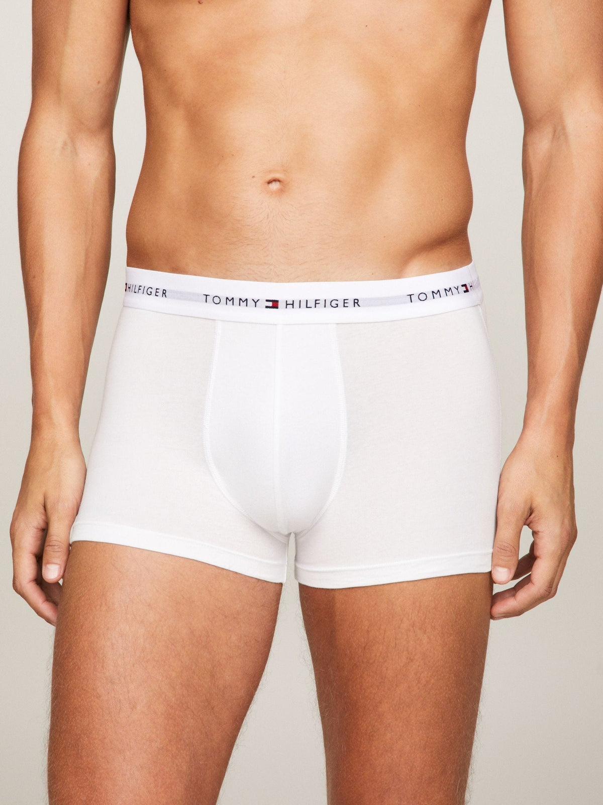 Dsiney Kidz - Tommy Hilfiger Grey Signature Essential Boxer Trunks 3 Pack image 2