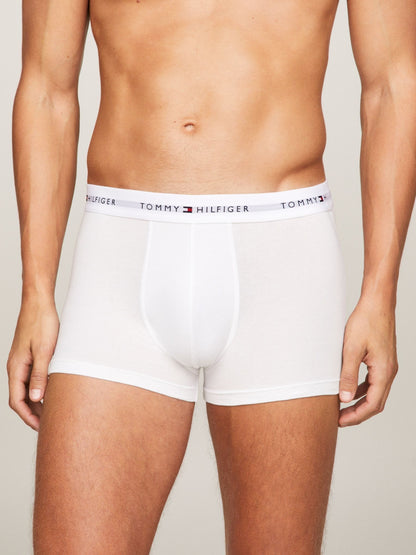 Dsiney Kidz - Tommy Hilfiger Grey Signature Essential Boxer Trunks 3 Pack image 2