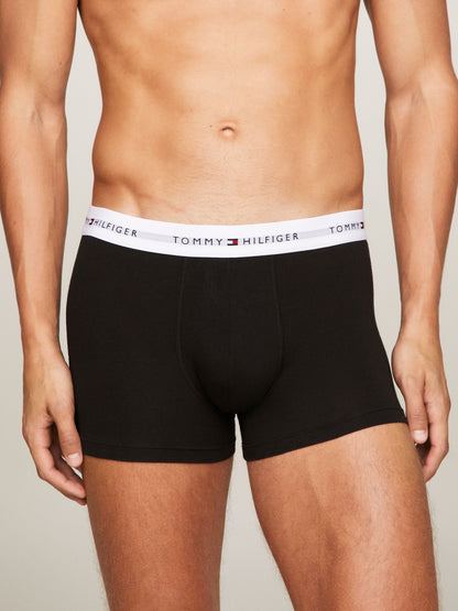 Dsiney Kidz - Tommy Hilfiger Grey Signature Essential Boxer Trunks 3 Pack image 4