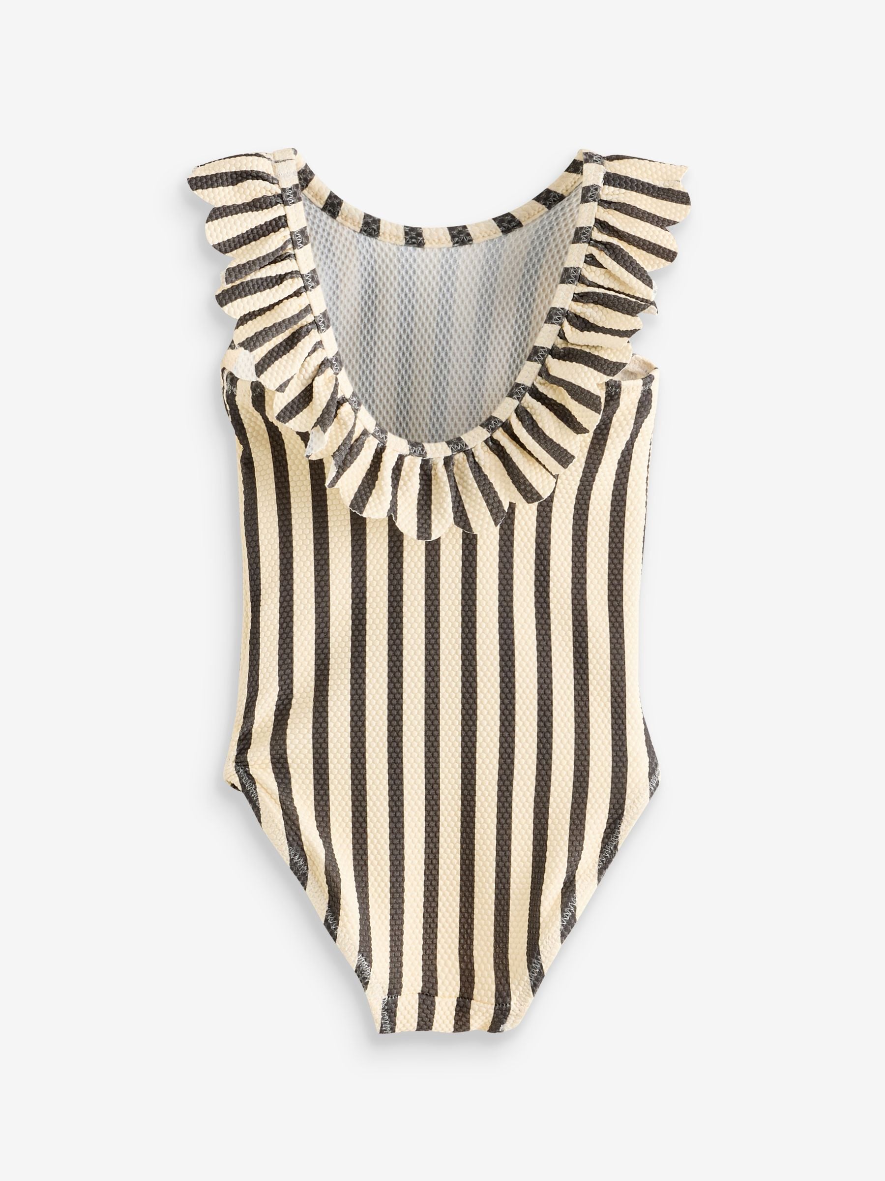 Black/White Stripe Frill Neck Swimsuit (3mths-7yrs) image 10