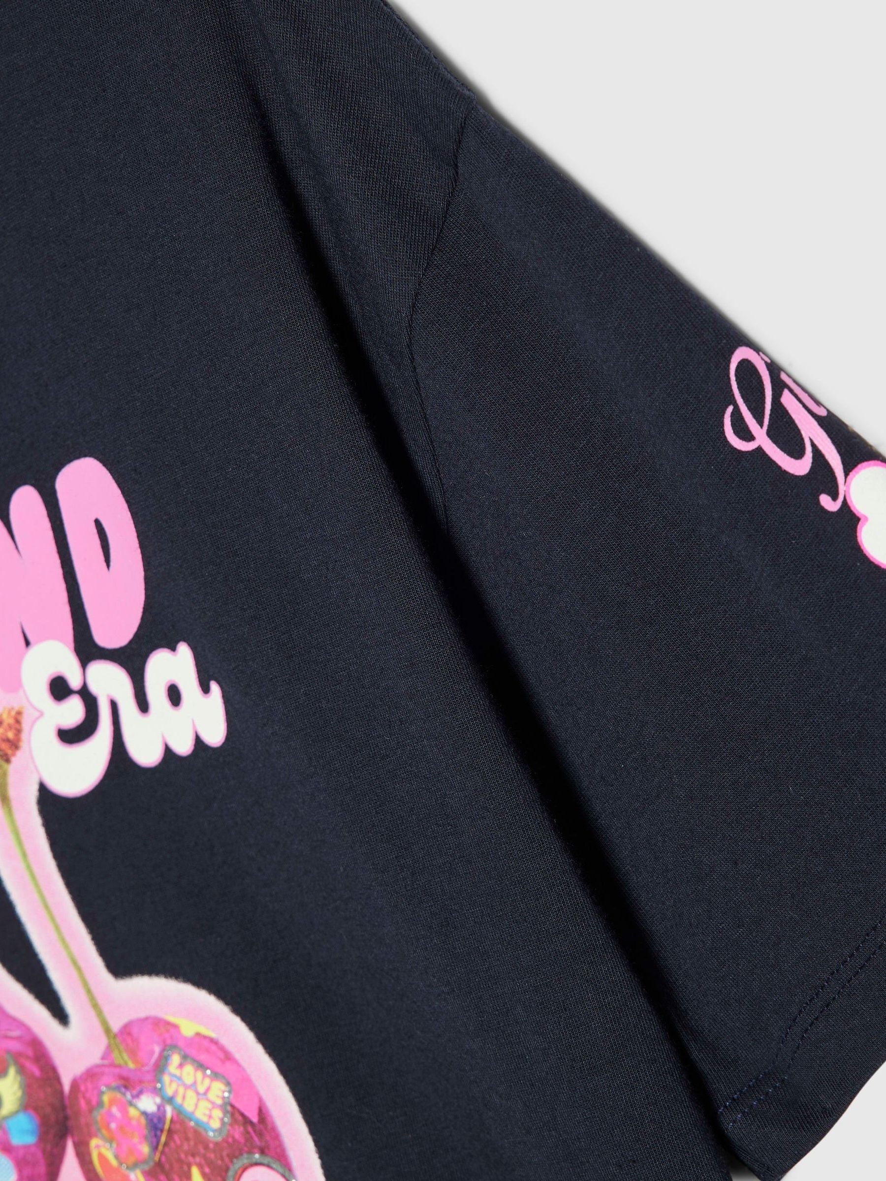 Dsiney Kidz - River Island Blue Island Era Cherry T-Shirt & Short Set image 4