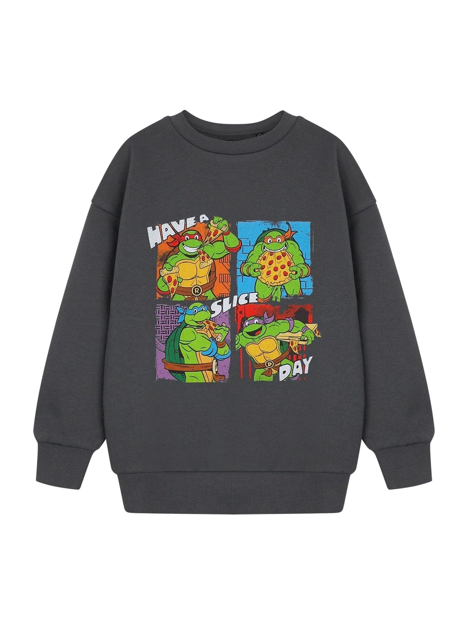 Dsiney Kidz - Vanilla Underground Grey Teenage Mutant Ninja Turtles 100% Cotton Sweatshirt image 1