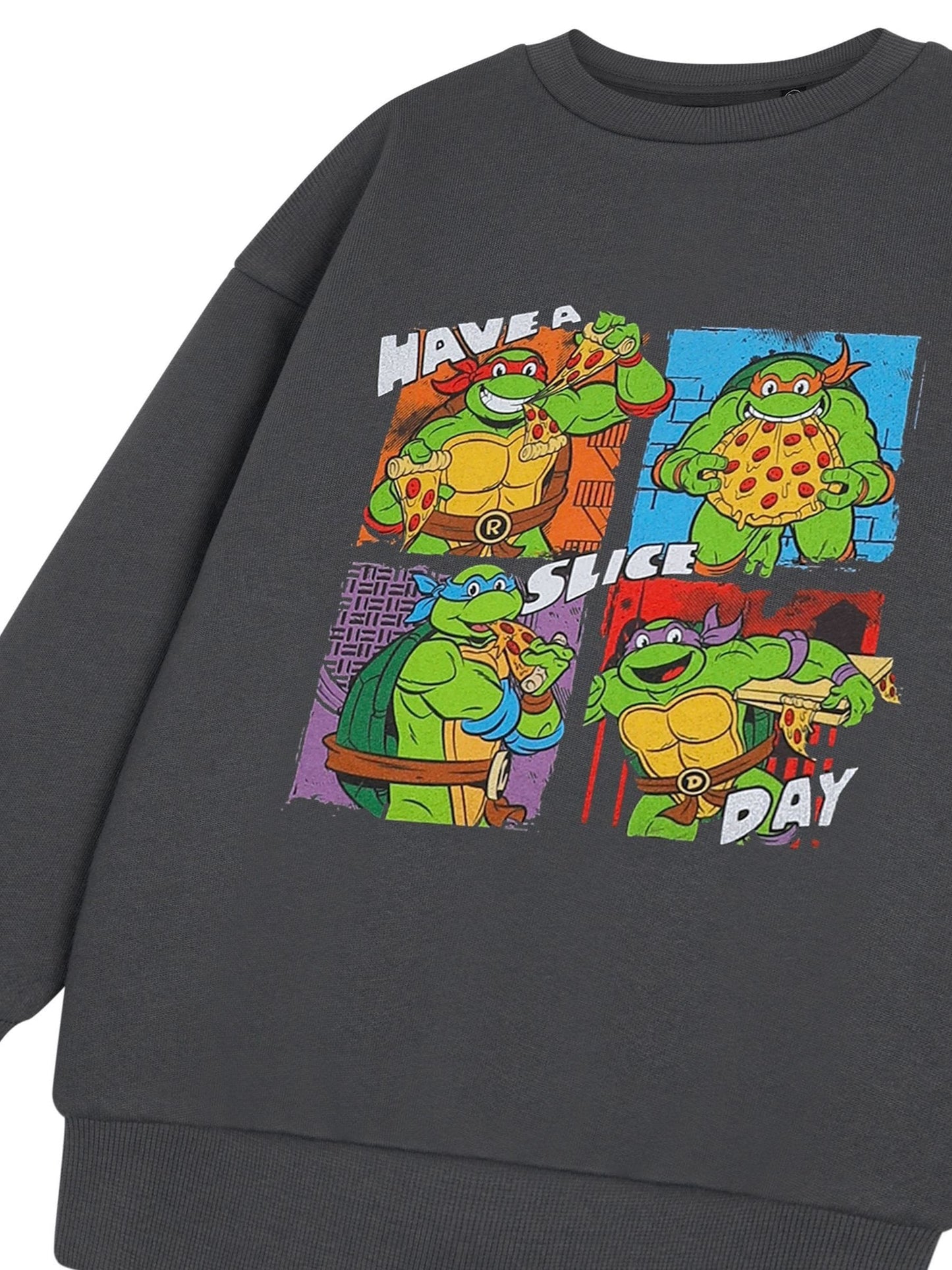 Dsiney Kidz - Vanilla Underground Grey Teenage Mutant Ninja Turtles 100% Cotton Sweatshirt image 5