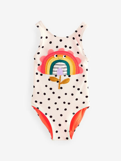 Ecru Spot Rainbow Swimsuit (3mths-7yrs) image 5