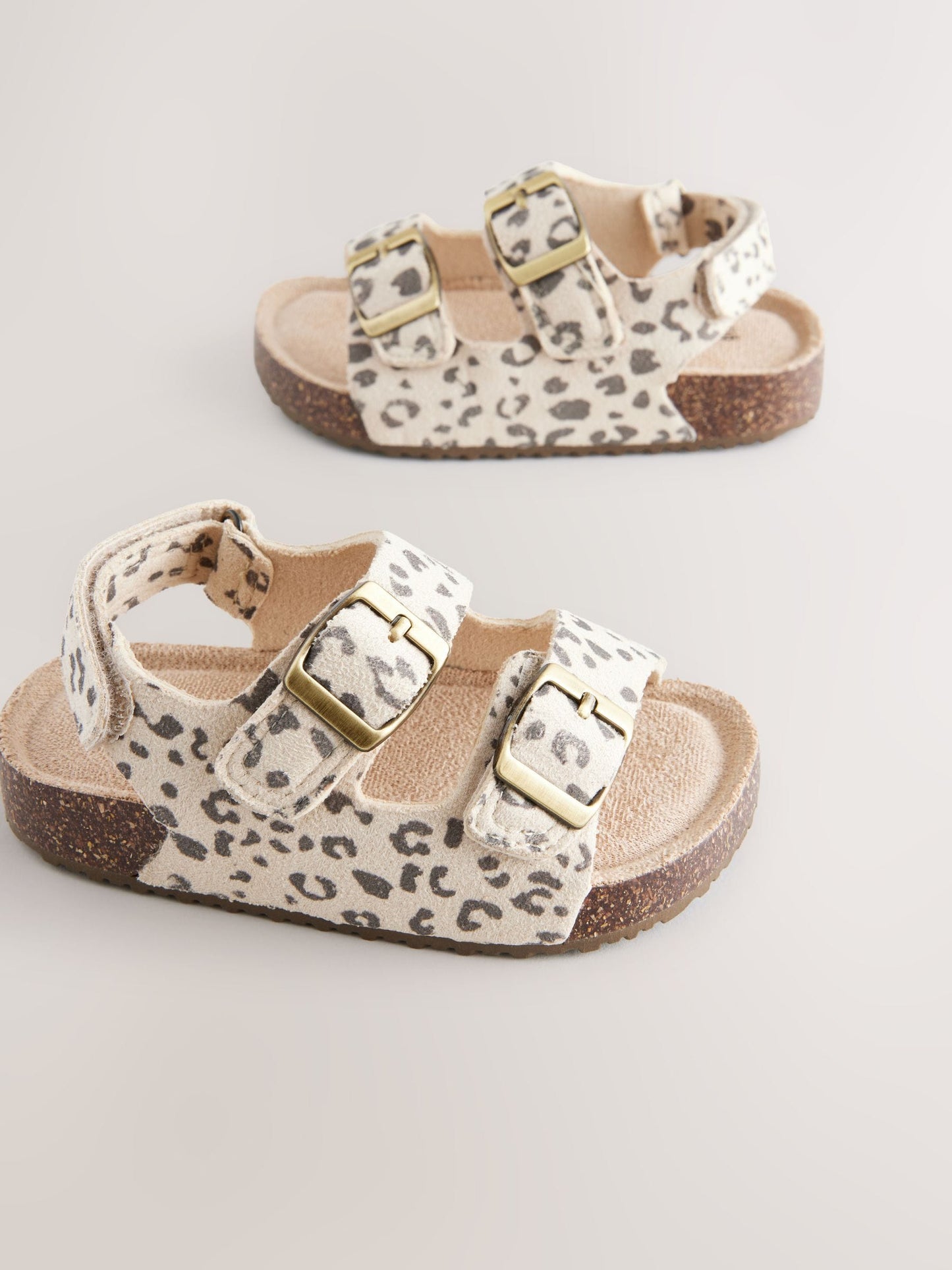 Animal Print Standard Fit (F) Corkbed Double Two Strap Sandals image 2
