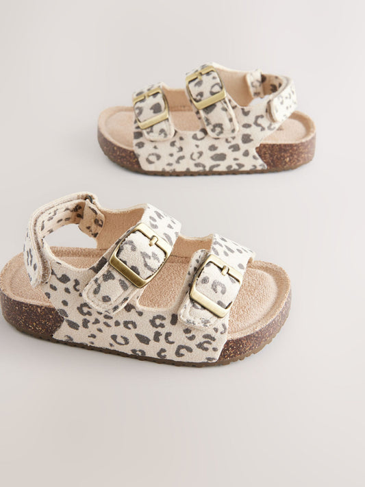 Animal Print Standard Fit (F) Corkbed Double Two Strap Sandals image 2