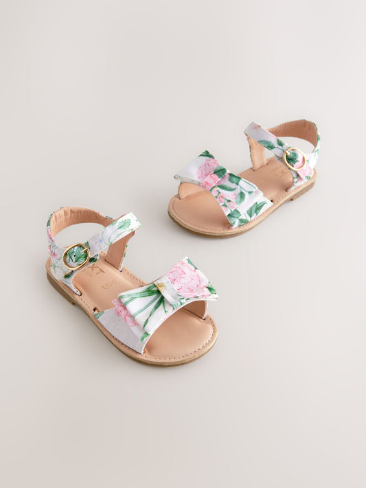 Floral Standard Fit (F) Bow Occasion Sandals image 1