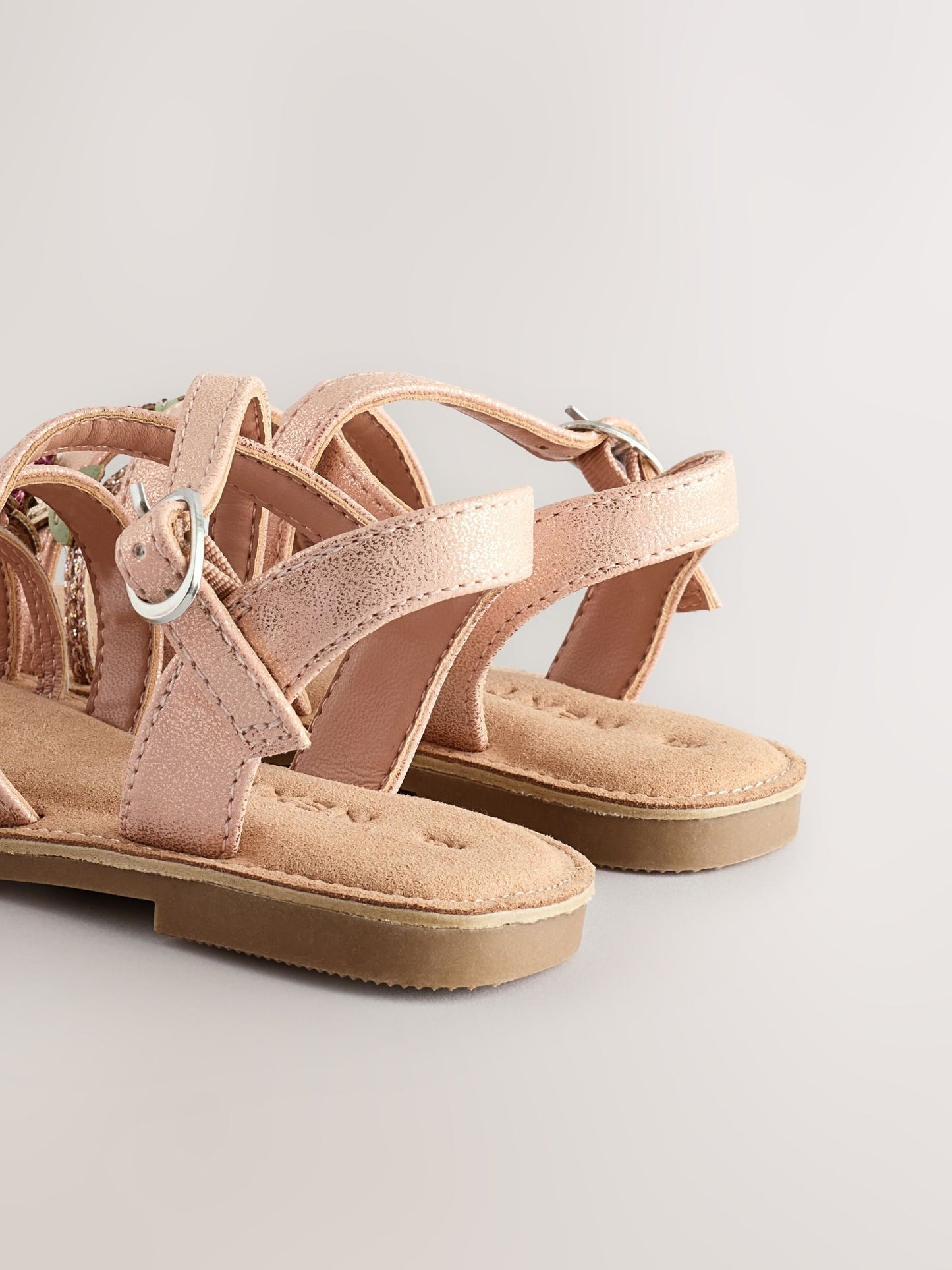 Rose Gold Cherry Multi Strap Sandals image 5