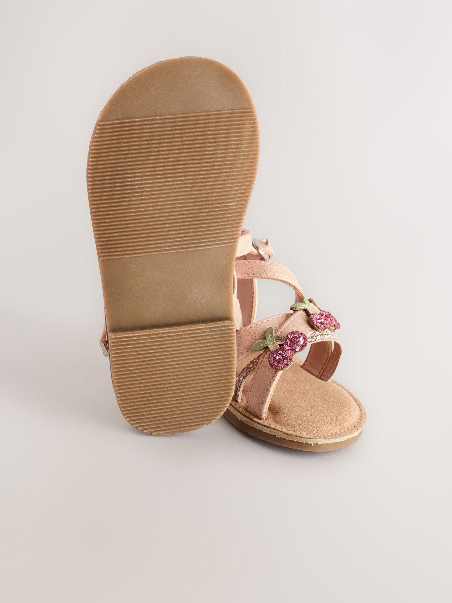 Rose Gold Cherry Multi Strap Sandals image 6