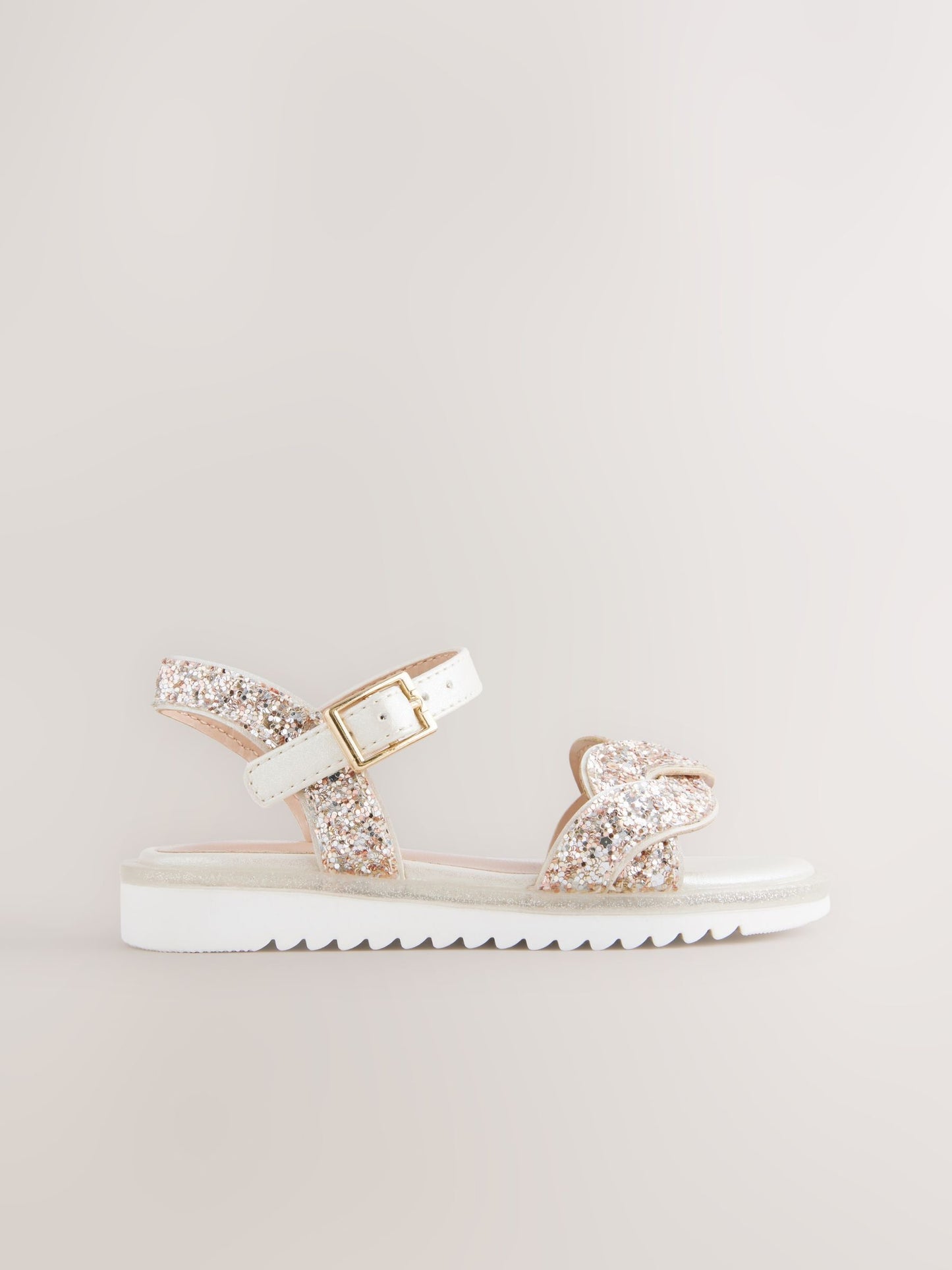 Ivory Glitter Occasion Sandals image 3