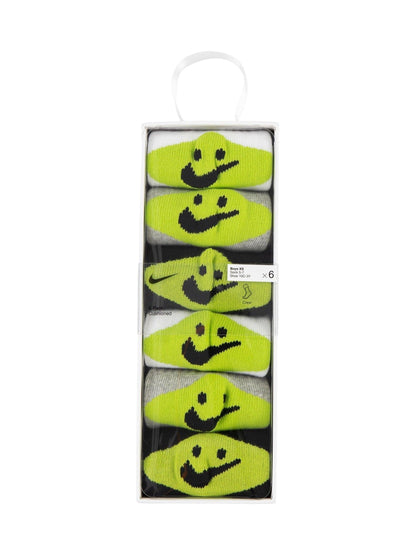 Nike Grey Smiley Heel Socks 6 Pack - image 2