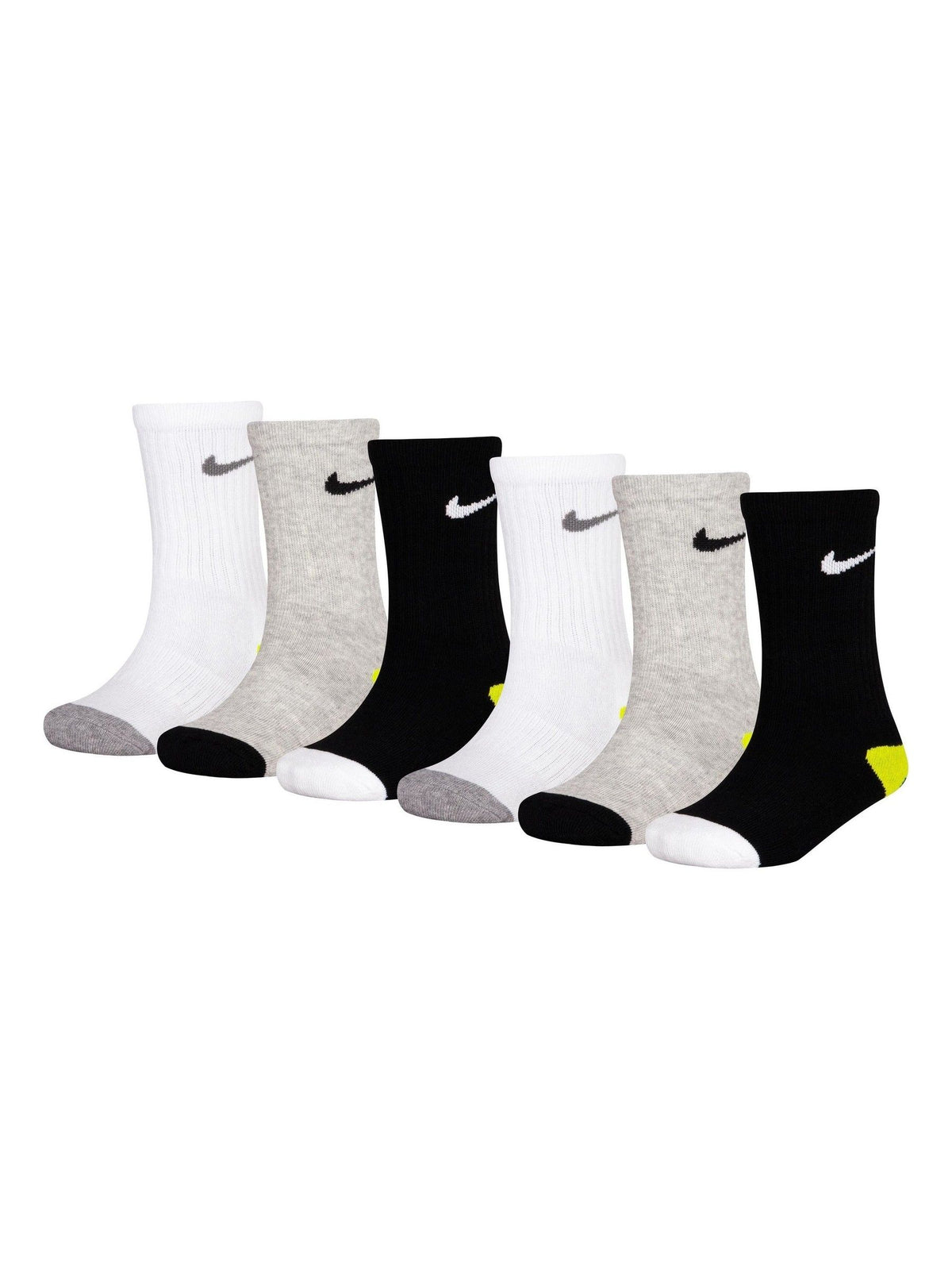 Nike Grey Smiley Heel Socks 6 Pack - image 3
