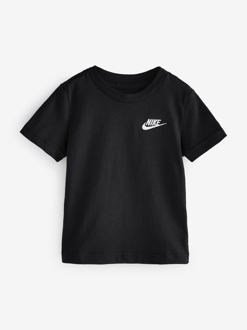 Nike Black Little Kids Futura 100% Cotton T-Shirt image 1