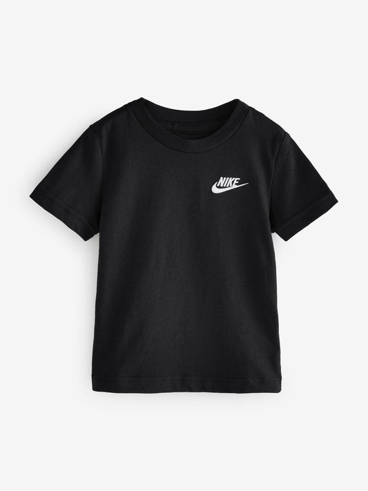 Nike Black Little Kids Futura 100% Cotton T-Shirt image 1