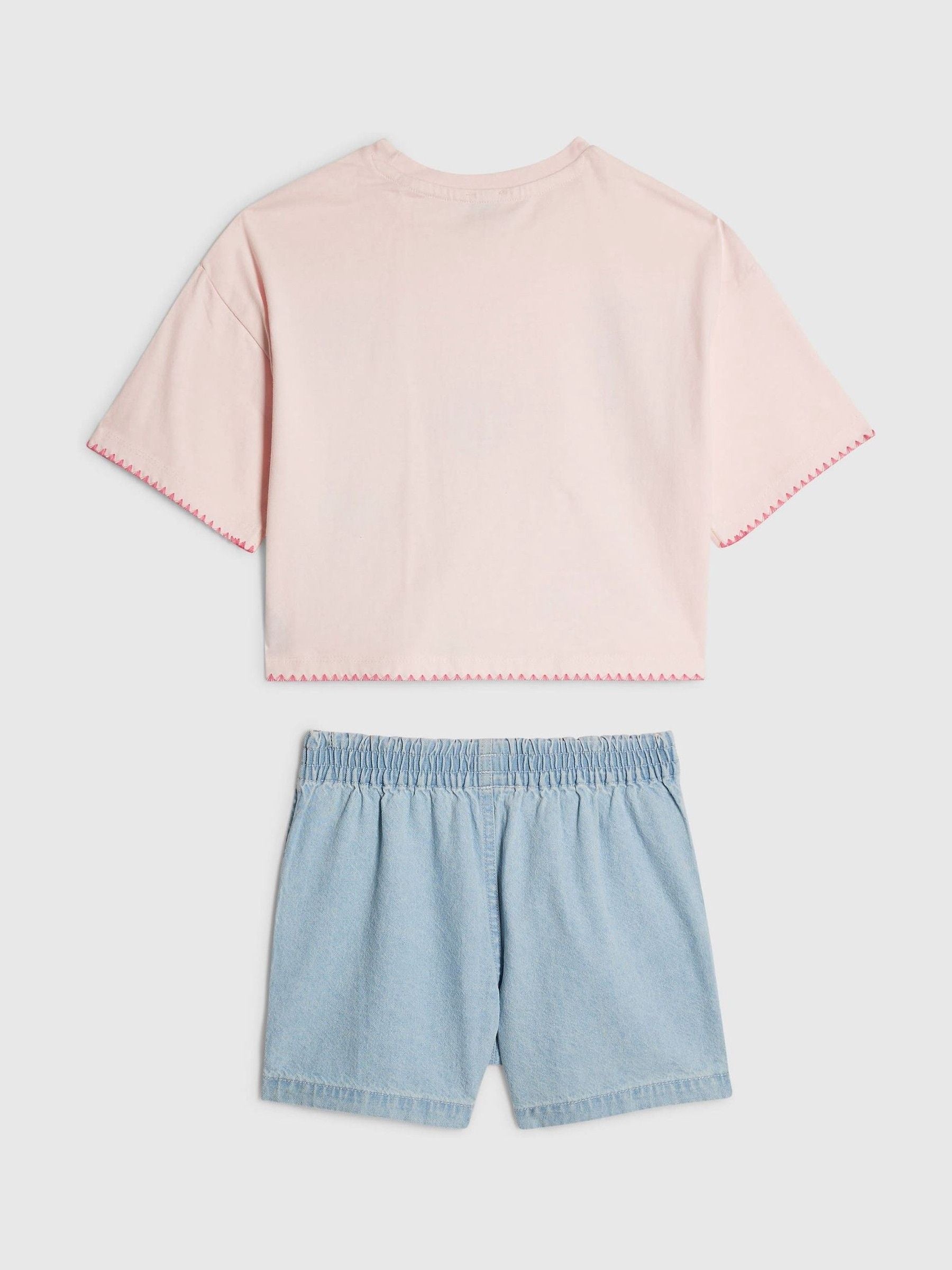 Dsiney Kidz - River Island Blue Sealife T-Shirt & Pull On Short Set image 2
