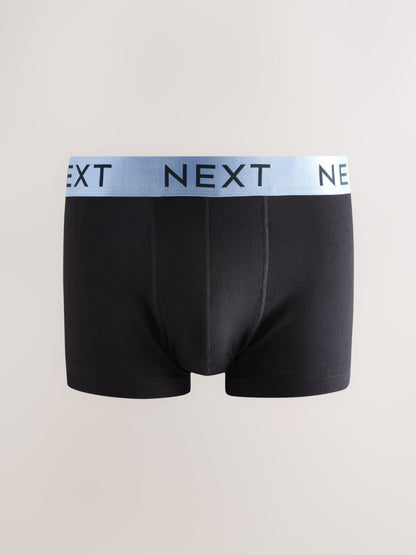 Dsiney Kidz - Black Shiny Colour Waistbands 10 pack Cotton Rich Blend Hipster Boxers image 3