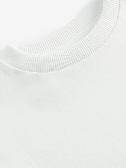 White Short Sleeve Plain T-Shirt (3mths-7yrs) image 4