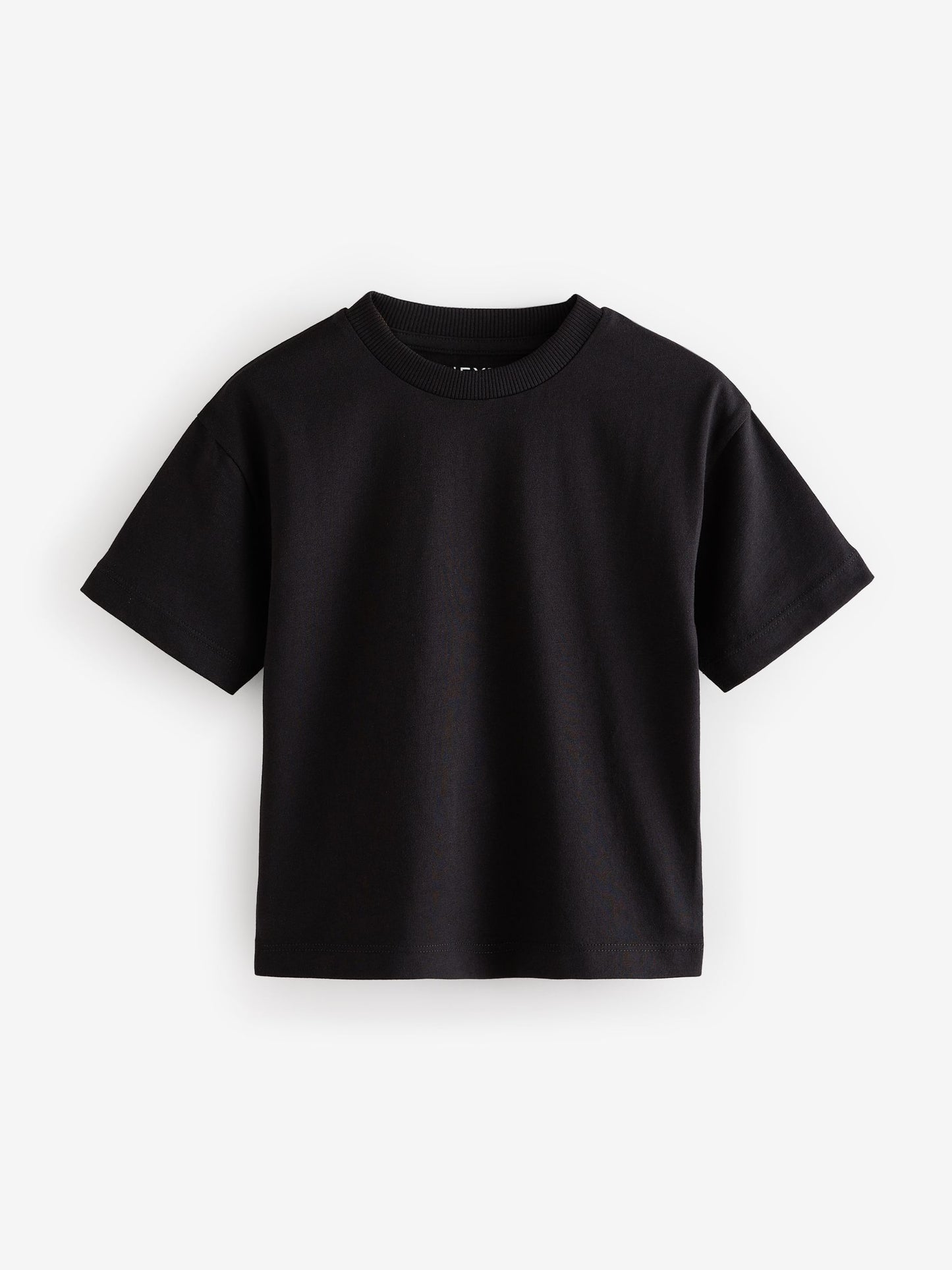 Black Short Sleeve Plain T-Shirt (3mths-7yrs) image 1