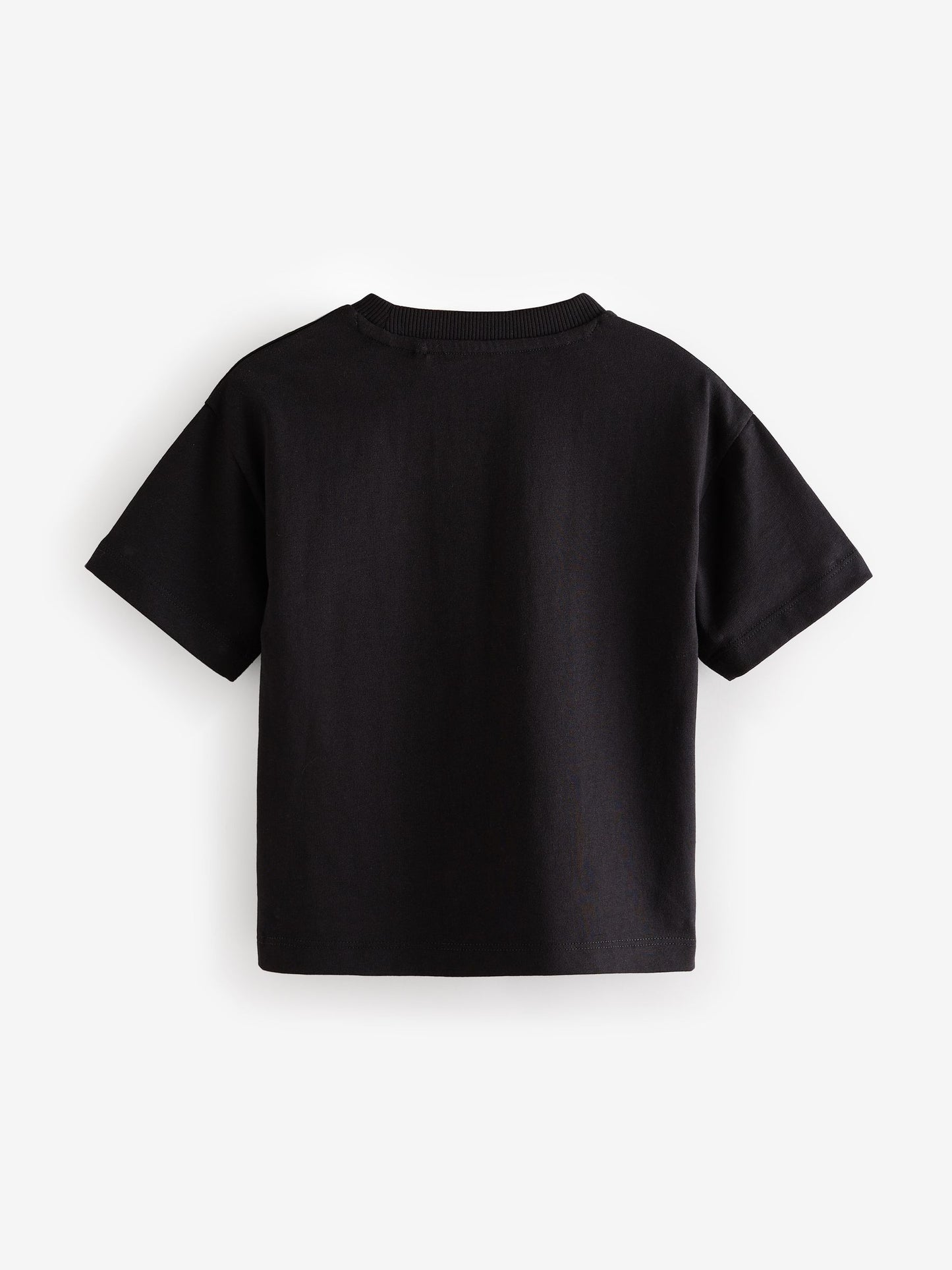 Black Short Sleeve Plain T-Shirt (3mths-7yrs) image 2