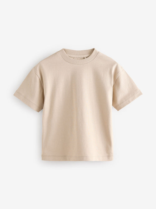 Neutral Short Sleeve Plain T-Shirt (3mths-7yrs) image 1