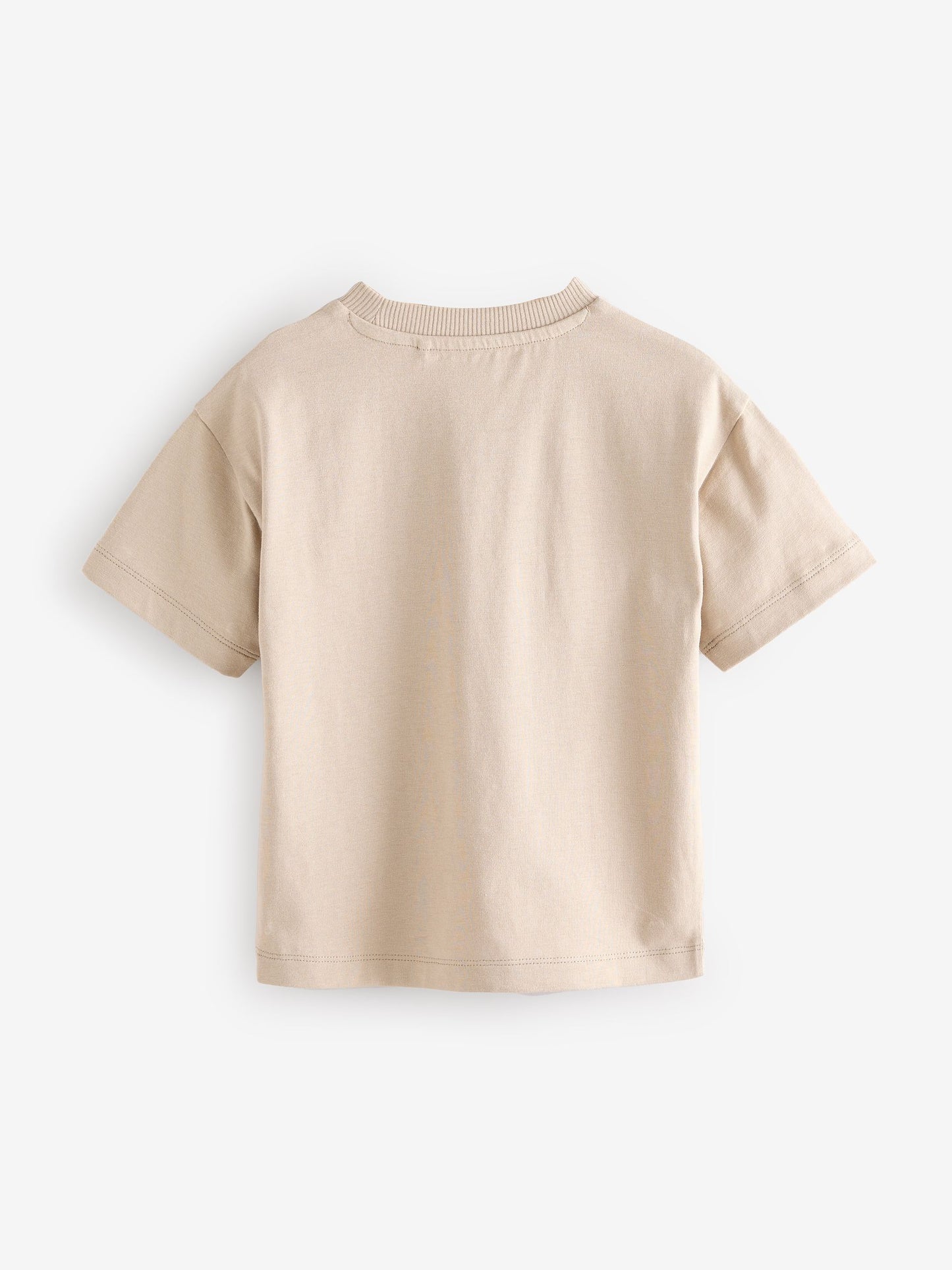 Neutral Short Sleeve Plain T-Shirt (3mths-7yrs) image 2