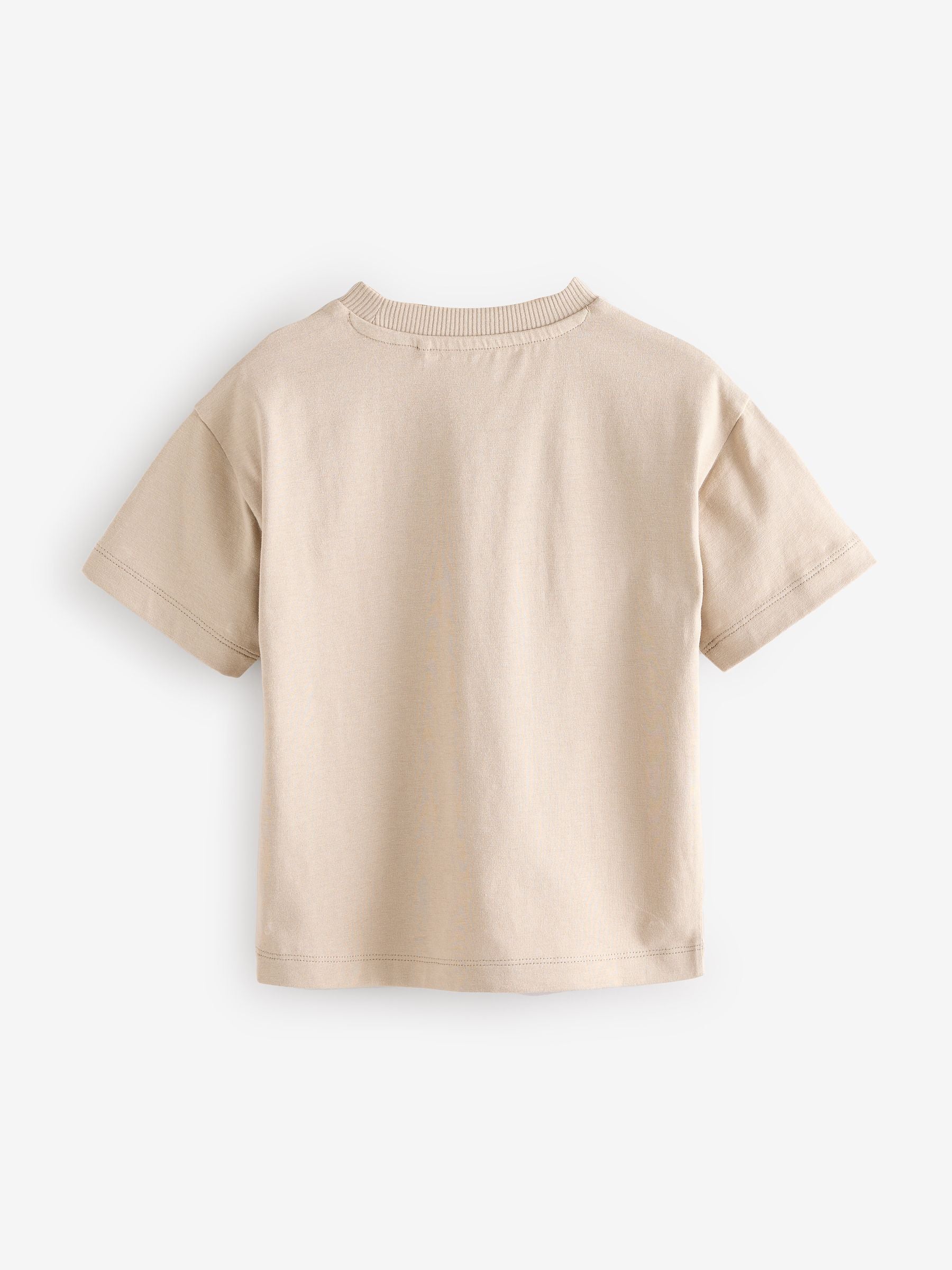 Neutral Short Sleeve Plain T-Shirt (3mths-7yrs) image 2