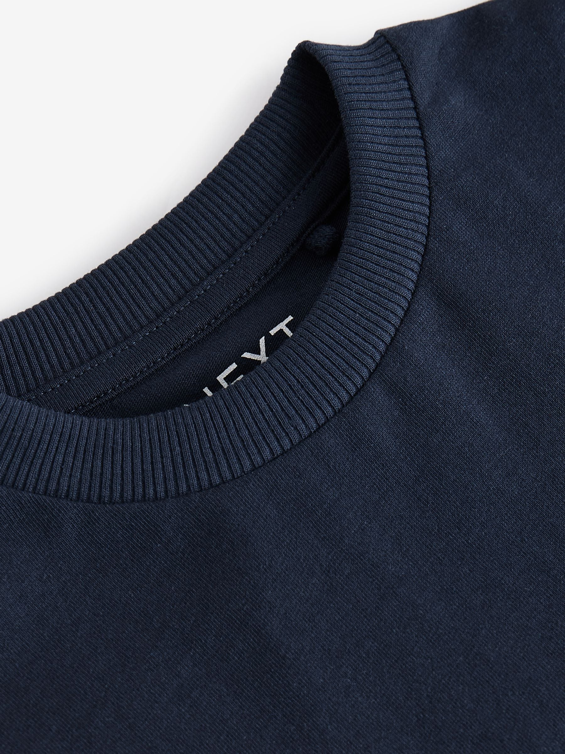 Navy Short Sleeve Plain T-Shirt (3mths-7yrs) image 4
