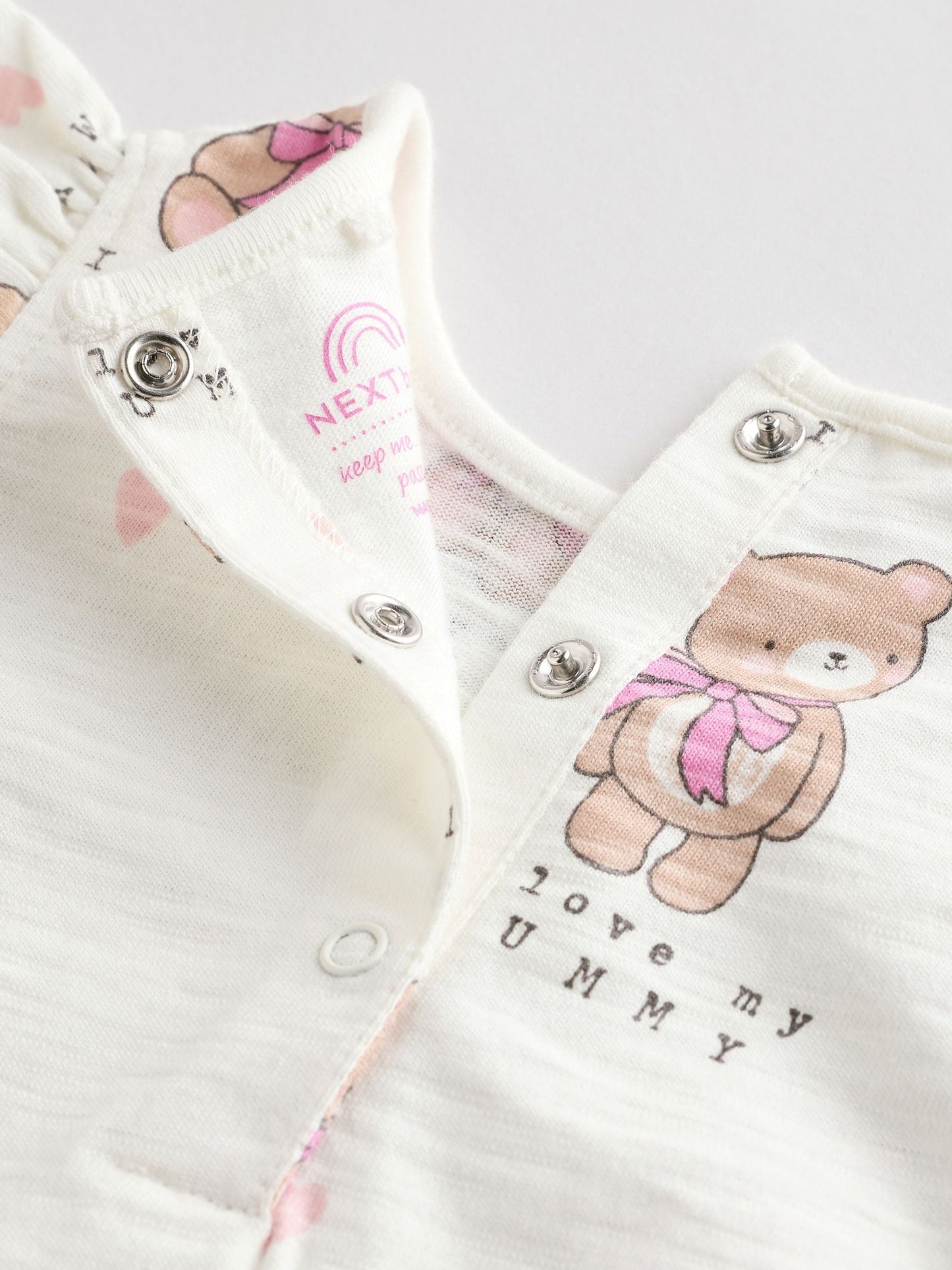 White I Love My Mummy Baby Bloomer Romper image 6