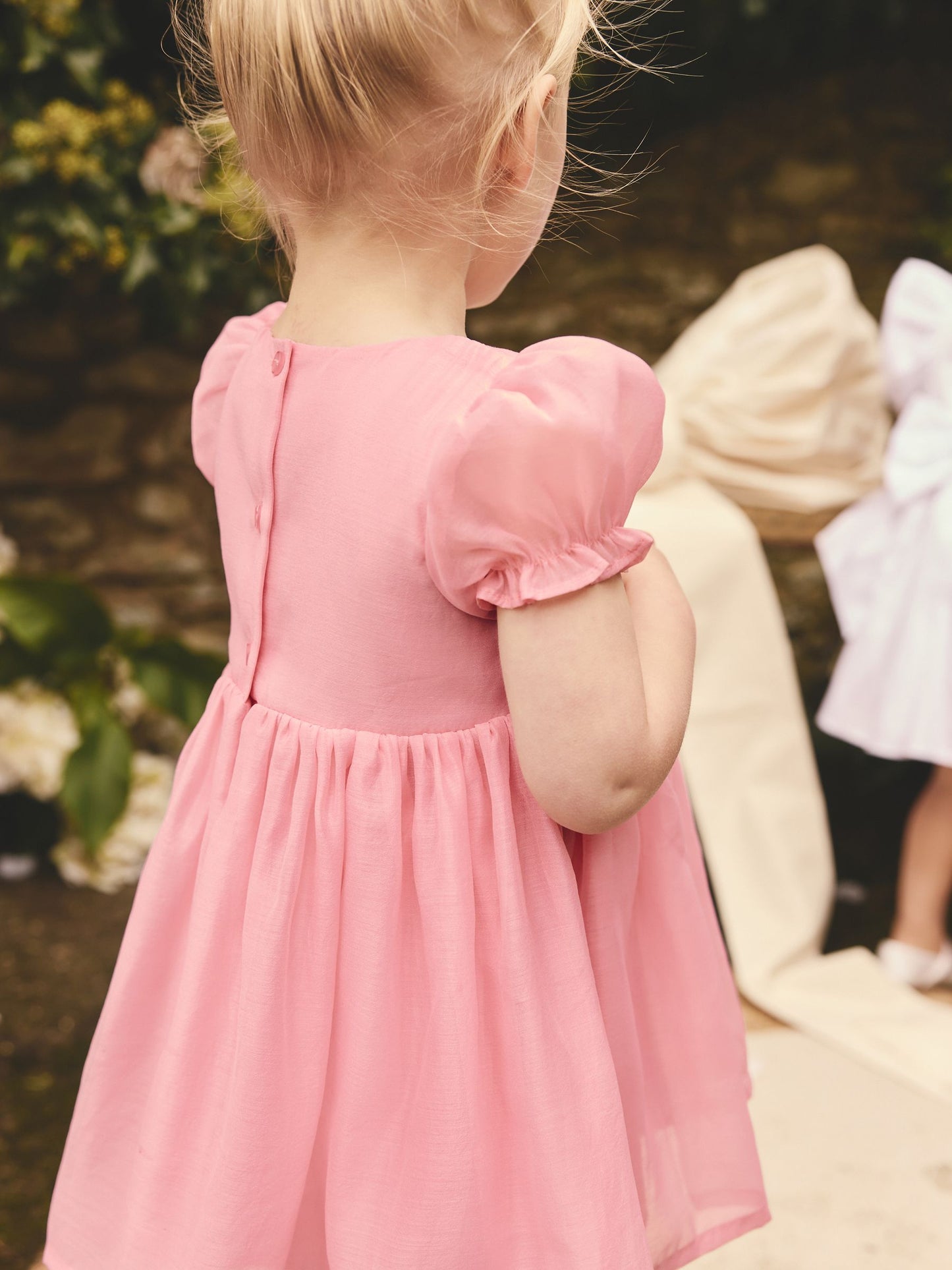 Pink Flower Print Corsage Dress (3mths-8yrs)