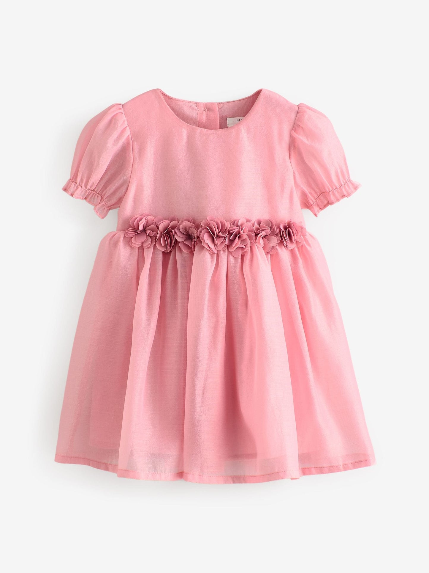 Pink Flower Print Corsage Dress (3mths-8yrs)