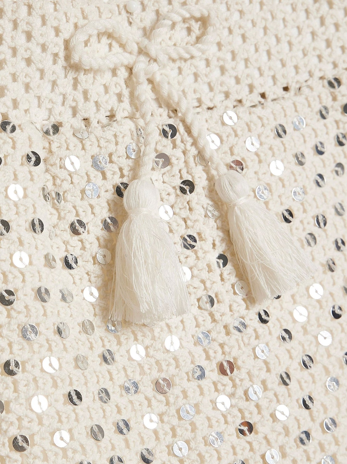 Dsiney Kidz - River Island White Shell T-Shirt & Crochet Shorts Set image 3