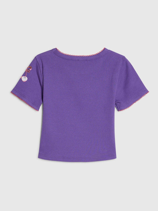 Dsiney Kidz - River Island Purple Sequin Embroidered Baby T-Shirt image 2