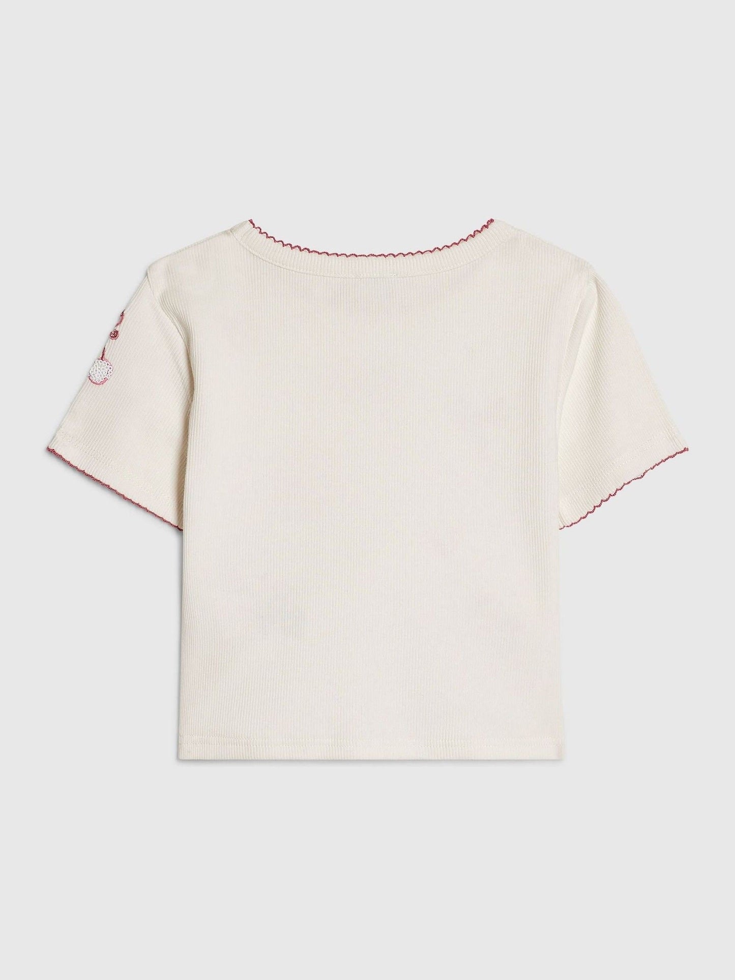Dsiney Kidz - River Island White Sequin Embroidered Baby T-Shirt image 2