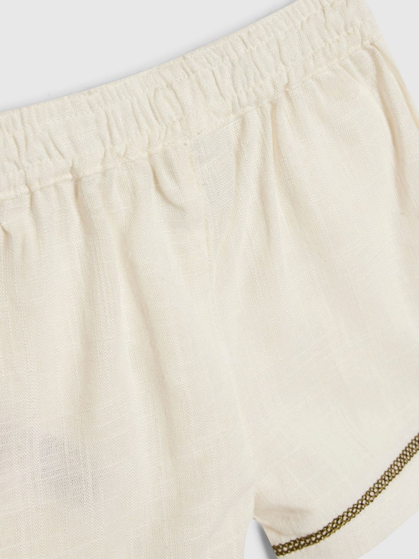 River Island Cream Palm Resort Shirt & Short Set image 4
