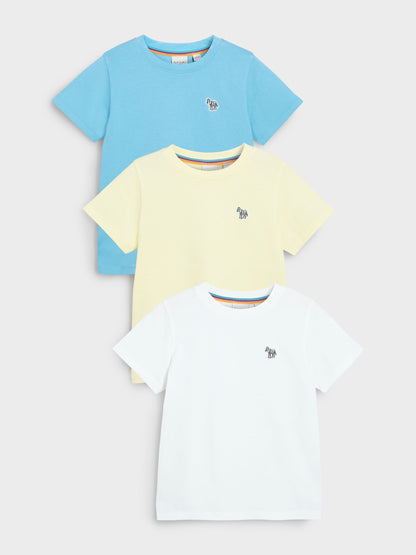 Dsiney Kidz - Paul Smith Junior Yellow Signature T-Shirts 3 Pack image 1